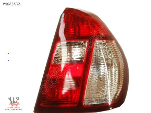 RENAULT CLIO- 2- SD- 2002/2008 SOP SAĞ (KIRMIZI/BEYAZ)
