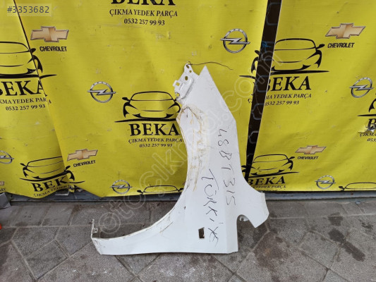 OPEL CORSA E SOL ÖN ÇAMURLUK BEYAZ ÇIKMA ORJİNAL YEDEK PARÇA