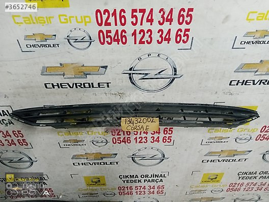 OPEL CORSA E ÖN TAMPON ORTA IZGARA OEM 13432002 ÇIKMA SÖKME