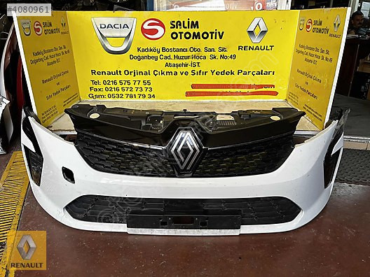 RENAULT CLIO 5.5 BEYAZ DOLU ÖN TAMPON VE DİĞER PARÇALARI