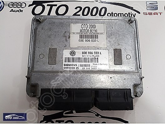 03E906033L VOLKSWAGEN POLO 1.2 AZQ MOTOR BEYNİ ÇIKMA