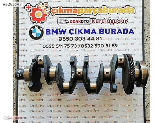 BMW E90 3.20d M47 (901) Çıkma Krank STD Orijinal Temiz