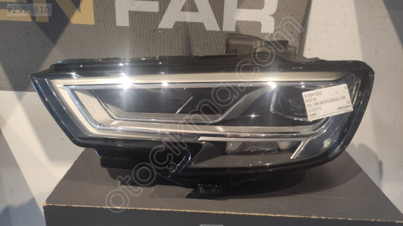 AUDİ A3 SOL FAR MATRİX XENON Z FAR 2016 2019 8V0941033C C