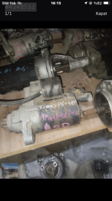 Volkswagen transboter marş dinamosu