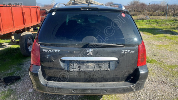 Peugeot 307 siyah Station vagon bagaj kapağı