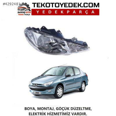 PEUGEOT 206 ÖN FAR SAĞ SOL 2002 VE ÜZERİ / KAMPANYA