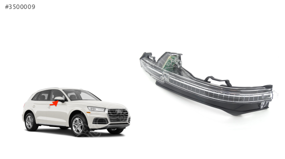 80A949102 AUDI Q5 15  AYNA SINYALI SAG .
