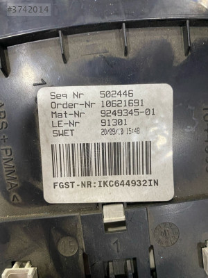 BMW F10 9249345-01 GÖSTERGE PANELİ ORJINAL HATASIZ ÇIKMA