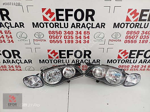 TOYOTA COROLLA SIFIR SAĞ FAR 01-02 OEM NO: 81110-1E530
