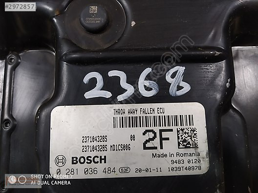 RENAULT MEGANE 4 237104328S DACIA DUSTER MOTOR BEYNİ 237104328S