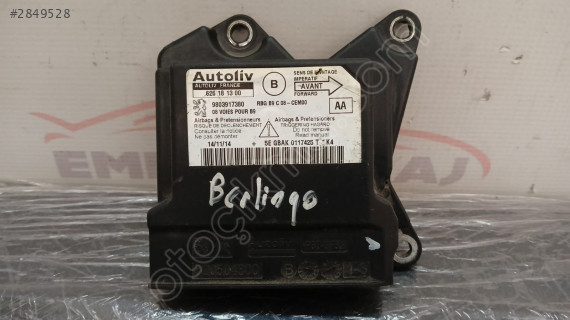 9803917380 AA - 626181300 Partner Berlingo Airbag Beyni