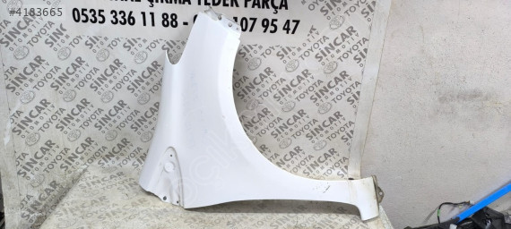 TOYOTA YARİS 2013 2018 SAĞ ÖN ÇAMURLUK ÇIKMA ORJİNAL