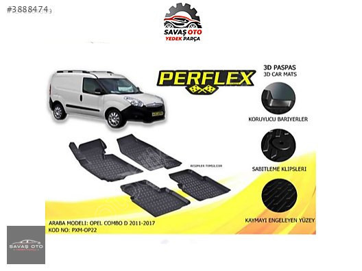 Fiat DOBLO COMBO D PASPAS TAKIM 3D HAVUZLU 2010-2022