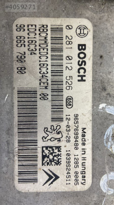 PEUGEOT 206+MOTOR BEYNİ