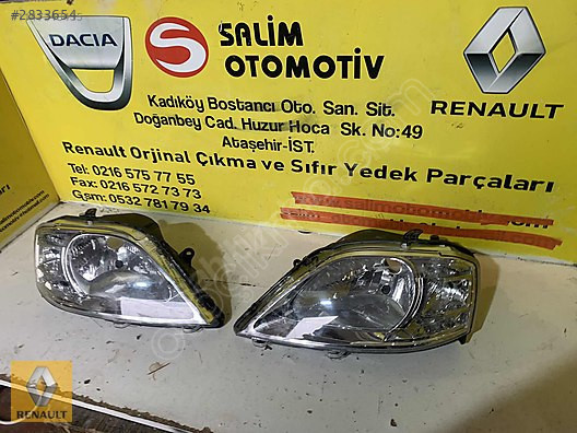 DACIA LOGAN SAĞ SOL FAR CIKMA SIFIR ORJINAL VE DİĞER PARCALAR