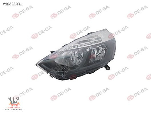RENAULT CLİO 4 HB SOL FAR SİYAH 2012-2016