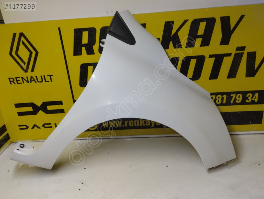 631007609R RENAULT CLİO 4 SAĞ ÖN ÇAMURLUK BEYAZ HATASIZ ORJ