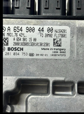 Mercedes Benz C W205 0281034753 MRD1.76 A6549004400 ECU