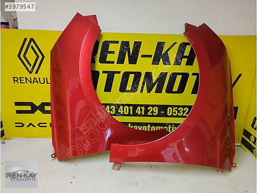 RENAULT CLİO 5 SAĞ SOL KIRMIZI ÇAMURLUK ORJ ÇIKMA RENKAY KOCAELİ