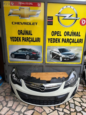 Opel Corsa d makyajlı kasa ön set sağ sol far dolu ön tampon