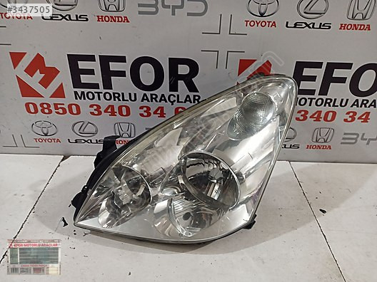 TOYOTA VERSO SOL FAR ÇIKMA ORİJİNAL PARÇA 2003-2005