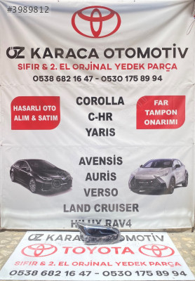 2020-2025 TOYOTA YARİS CROSS ÇIKMA ORJİNAL SAĞ ÖN FAR