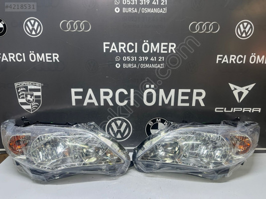 TOYOTA COROLLA 2010-12 SAĞ-SOL TAKIM ÖN FAR SIFIR