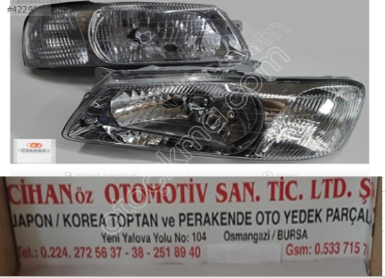 Hyundai Accent Far 2000 2002 Adet Fiyat