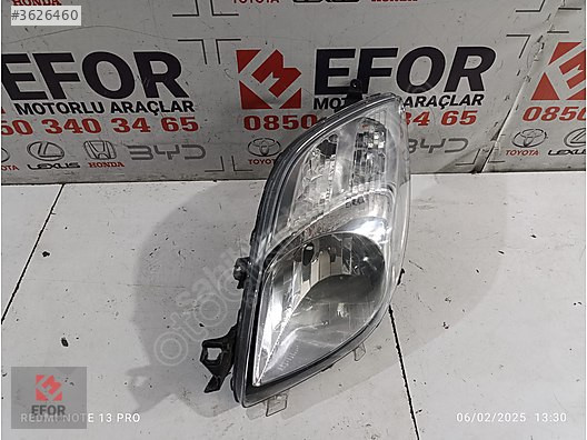 TOYOTA YARİS SOL FAR ÇIKMA ORİJİNAL PARÇA 2006-2008