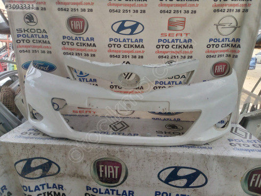 Toyota Yaris ön tampon orijinal beyaz 2012-2014