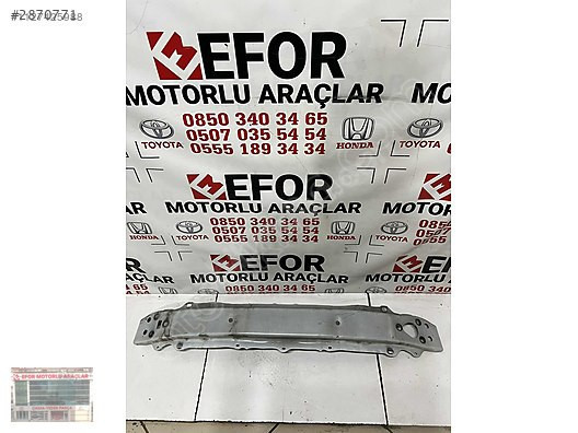 TOYOTA YARİS ÖN TAMPON DEMİRİ ÇIKMA ORJİNAL YEDEK PARÇA 12-18