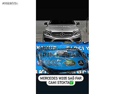 MERCEDES C205 c200 C180 SAĞ FAR CAMI FAR TAMİRİ