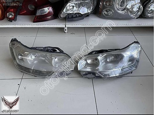 Citroen C5 Ledsiz Sağ-Sol Far Seti