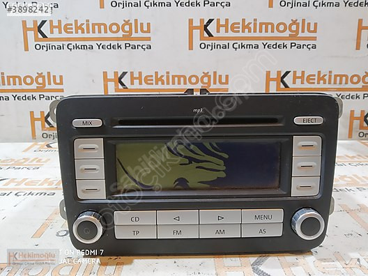 VW PASSAT GOLF JETTA MULTİMEDYA TEYP 1K0 035186 AD, CAMDA KIRIK