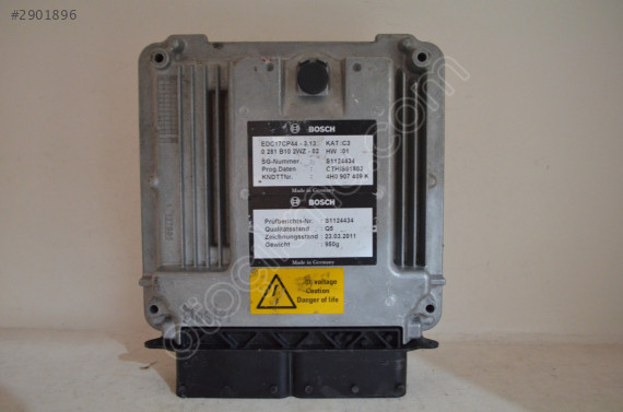 4H0907409K EDC17CP44-3.13 S1124434 MOTOR BEYNI AUDI A8