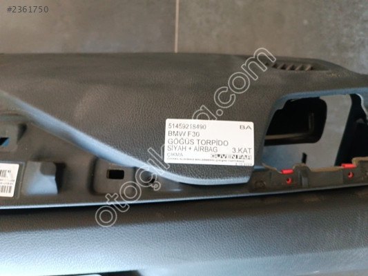 BMW F30 GÖĞÜS TORPİDO SİYAH + AİRBAG 51459218490 Ç
