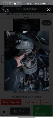 Alfa rome 145 amortisör ve amortisör yayı