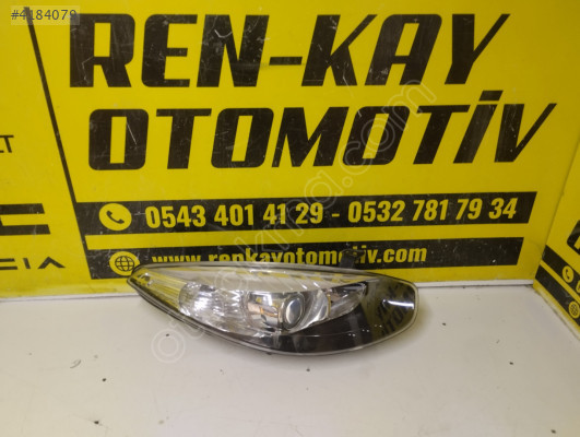 260101331R RENAULT FLUENCE SAĞ FAR ORJ ÇIKMA SİYAH ZEMİNLİ