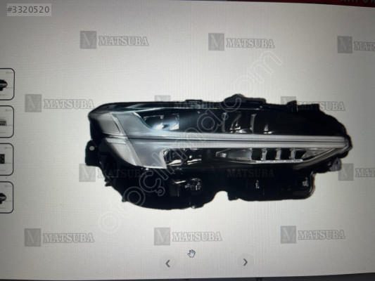 VOLVO S90 ÜÇ BEYİNLİ SAĞ SOL FAR 16-20 SIFIR İTHAL PARÇA