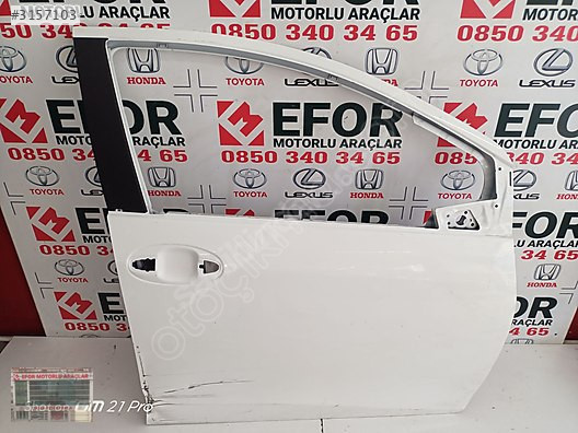 TOYOTA YARİS SAĞ ÖN KAPI ÇIKMA ORİJİNAL PARÇA 2012-2018