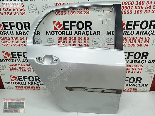 TOYOTA YARİS SAĞ ARKA KAPI ÇIKMA ORJİNAL YEDEK PARÇA 07-11 MODEL