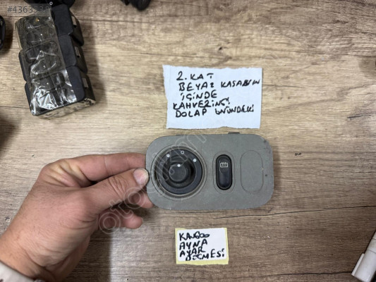 RENAULT KANGOO AYNA AYAR DÜĞMESİ ORJİNAL ÇIKMA TEMİZ ÜRÜN