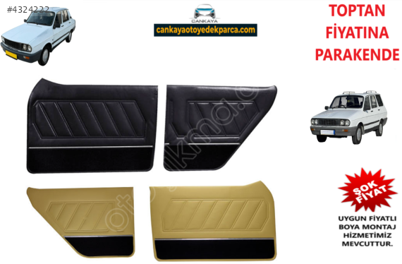 R12 TOROS KAPI DÖŞEMESİ TAKIM SİYAH VEYA BEJ NIKELAJ SIFIR