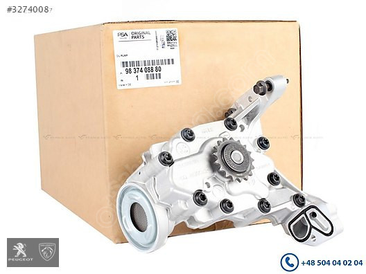 2008 YAĞ POMPASI 1.2/110 BG TURBO PEUGEOT 9837408880