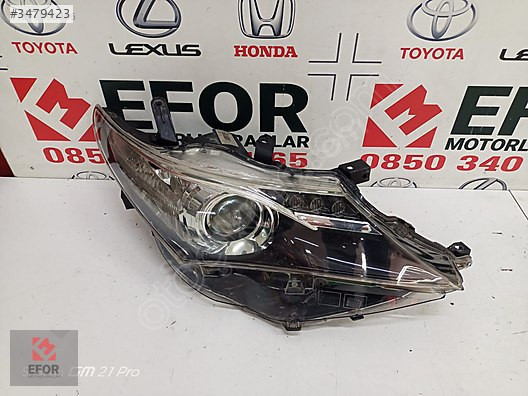 TOYOTA AURİS SAĞ FAR ÇIKMA ORİJİNAL PARÇA 2013-2018