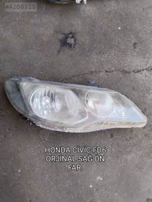 HONDA CİVİC FD6 ORJİNAL SAĞ VE SOL FAR TAKIMI AZ HASARLI