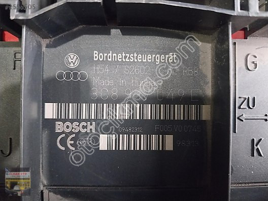 3C8937049E Volkswagen Passat CC Body Konfor Beyni