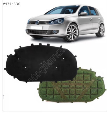 GOLF 6 MOTOR KAPUT KECESİ KLİPSLİ 2009-2013 5K0863831G