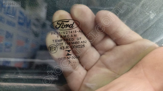 FORD TRANSİT SAĞ ÖN KELEBEK CAMI ORJİNAL ÇIKMA 2014-2022