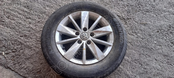 VW Golf VII 15" çelik jant 5 bijon OEM 5G0601025H çıkma orj